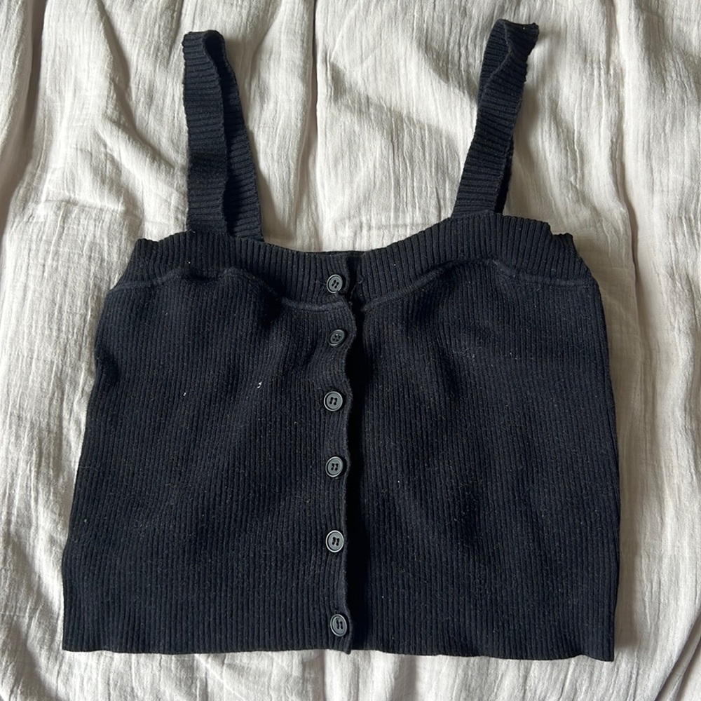 Brandy Melville black knit tank